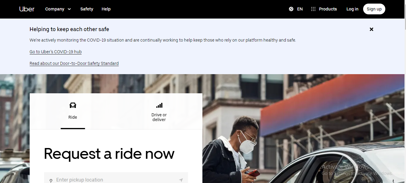 Inicie sesión en su cuenta de Uber desde la PC 