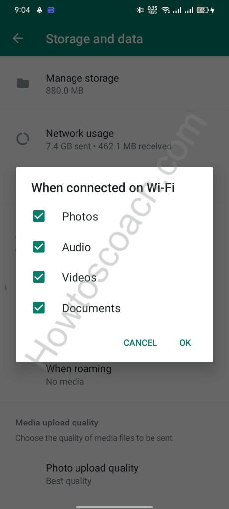 Descargue videos de Whatsapp Web usando datos móviles.