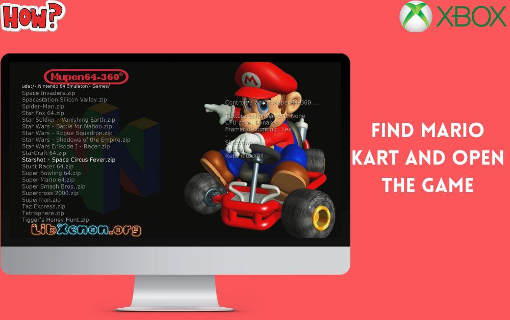 Encuentra Mario Kart y abre el juego
